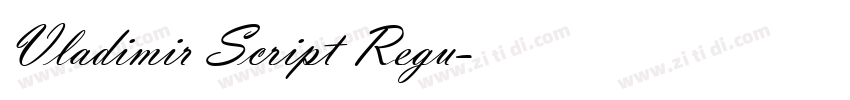 Vladimir Script Regu字体转换